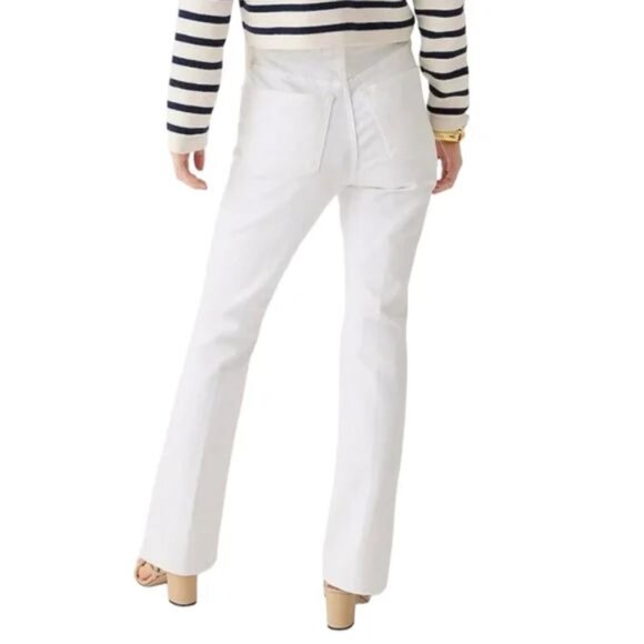 J. Crew Full-Length Demi-Boot Jean in White Wash Size 32 - Picture 5 of 16